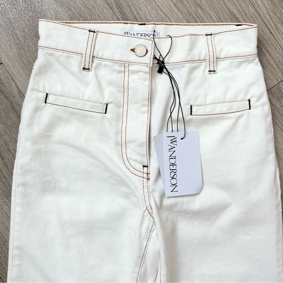 JW Anderson Slim Flare Trouser in Off White NWT - Picture 12 of 13